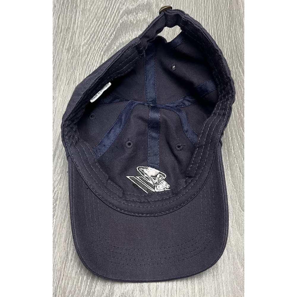 Patriot Skiing Hat Cap Strap Back Navy Blue Embroidered Skier Sports Mens USA - Picture 5 of 6